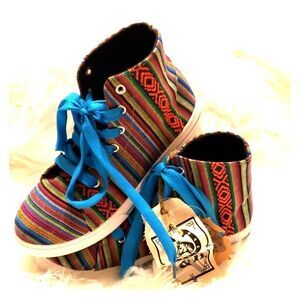 L & B serape high tops